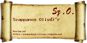 Szappanos Olivér névjegykártya