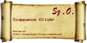 Szappanos Olivér névjegykártya